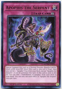 Apophis the Serpent 1st Edition Ultra Rare Maze of the Master MZTM-EN010 LP - Image 1