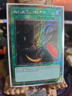 Yugioh! Black Whirlwind - RA03-EN219 - Platinum Secret Rare - 1st Edition Near M - Image 1