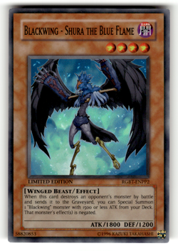 Blackwing - Shura the Blue Flame RGBT-ENPP2 Limited Super Rare Duelist Pack Coll - Image 1