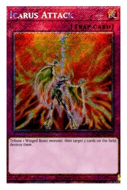Icarus Attack (Platinum Secret Rare) RA03-EN165 Yu-Gi-Oh NM - Image 1