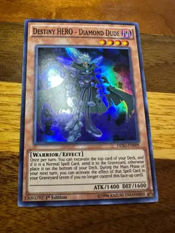 Destiny HERO - Diamond Dude DESO-EN009 1st Edition Super Rare LP + BONUS - Image 1