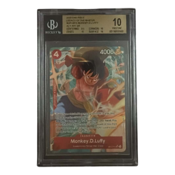 2025 ONE PIECE LEG. OF THE MASTER MONKEY.D.LUFFY #015 ALT ART SR BGS 10 PRISTINE - Image 1