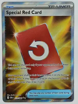 Pokemon Chaos Rising 113/086 Special Red Card Ultra Rare - Image 1
