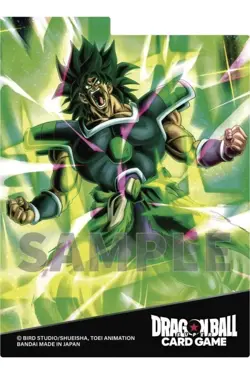 DRAGON BALL SUPER FUSION WORLD OFFICIAL CARD CASE & CARD SLEEVE 4 BROLY E-41 - Image 2
