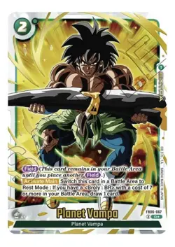 DRAGON BALL SUPER FUSION WORLD OFFICIAL CARD CASE & CARD SLEEVE 4 BROLY E-41 - Image 4