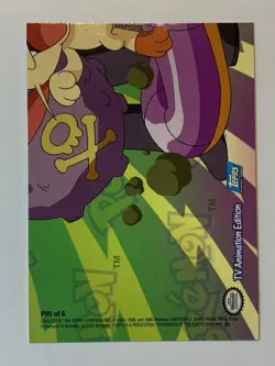 2000 Topps Pokemon TV #P05 Puzzle Card 5 Silver Foil Animation Series 3 - Image 2