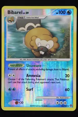 Bibarel [Reverse Holo] - 32 - Stormfront - Pokemon Card - Near Mint - Image 1