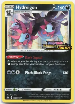Hydreigon - (Prerelease) Promo SWSH: Sword & Shield Promo Cards SWSD Darkness Ho - Image 1