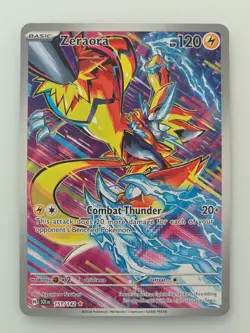 Pokemon TCG Zeraora 151/142 Stellar Crown Holo Card Illustration Rare Full Art - Image 1