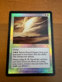 Magic The Gathering Eternal Dragon Foil Scourge Premodern ENG LP - Image 1