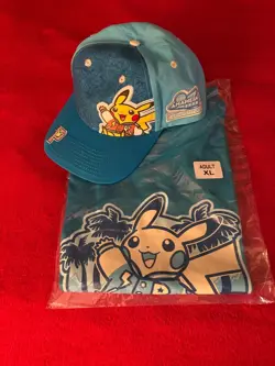 2025 Pokemon Anaheim Worlds Competitor Kit. SEALED CARDS INCLUDED. XLarge Shirt - Image 5