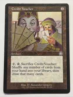 Credit Voucher NonFoil Mercadian Masques 289 NM MTG - Image 1
