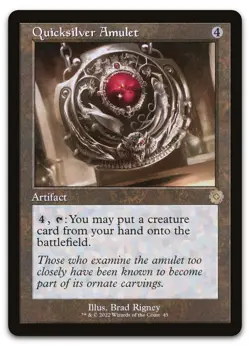 Quicksilver Amulet #45 (NM) Brothers' War BRR Magic MTG - Image 1