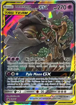 Trevenant & Dusknoir GX - SM217 Holo Promo Sun & Moon Promo Pokemon MP - Image 1