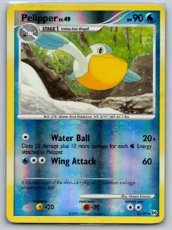 PELIPPER 45/99 UNCOMMON ARCEUS POKEMON REVERSE HOLO MP - Image 1
