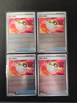 4x Reverse Holo Ultra Ball From Various Sets Playset Pokemon TCG NM - Image 1