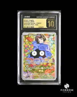 CGC 10 PRISTINE Erika's Tangela Illustration Rare 218 Pokemon Ascended Heroes - Image 1