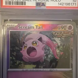 2025 POKEMON PRE EN PRISMATIC 042 SCREAM TAIL | REVERSE HOLO | PSA 10 - Image 3