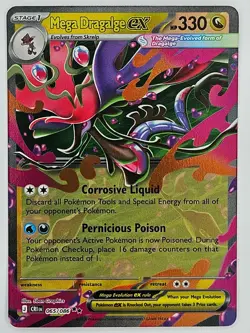 Pokemon Chaos Rising 065/086 Mega Dragalge ex Double Rare - Image 1