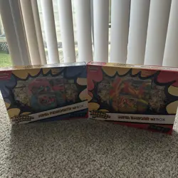 Pokemon Mega Evolution Ascended Heroes Emboar & Meganium Ex 2 Box Lot - Image 1