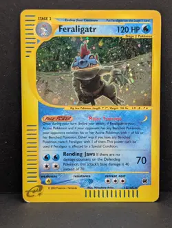 Feraligatr 012/165 Expedition Base Set Holo Ultra Rare Pokemon TCG Nintendo MP+ - Image 1