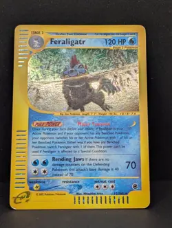 Feraligatr 012/165 Expedition Base Set Holo Ultra Rare Pokemon TCG Nintendo MP+ - Image 3
