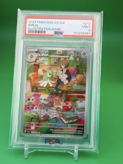 2023 POKEMON SVI EN-SCARLET & VIOLET ILLUSTRATION RARE #212 KIRLIA PSA 9 - Image 1