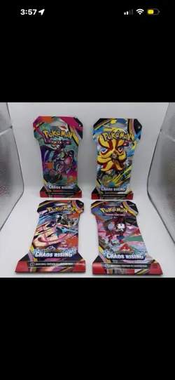 Pokemon TCG Chaos Rising Sleeved Booster Pack Sealed IN HAND - Image 1
