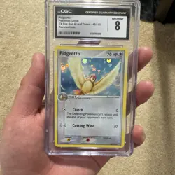 Pokemon TCG Pidgeotto EX FireRed & LeafGreen 45/112 CGC 8 Reverse Holo 70HP - Image 1