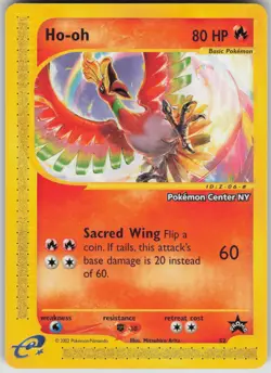 Pokemon TCG Ho-oh [Pokemon Center NY] Promo WoTC Promo 52/53 - Image 1