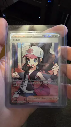 Pokemon TCG Hilda Full Art Ultra Rare White Flare Holo - Image 1