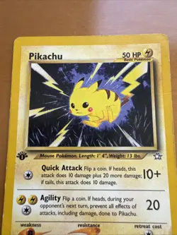 Pikachu Common 1st Edition Neo Genesis 070/111 Pokemon TCG Dmg - Image 3