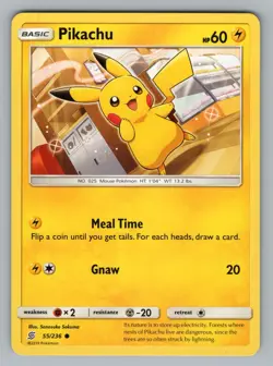 PIKACHU 55/236 C UNIFIED MINDS POKEMON _NM UNM 2019 - Image 1