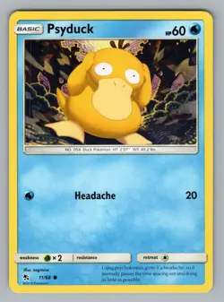 PSYDUCK 11/68 C HIDDEN FATES" POKEMON NM HIF 2019 - Image 1