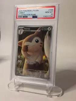 2025 Furret PSA 10 Pokemon Journey Together Illustration Rare 168/159 Full Art - Image 2