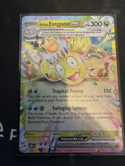Pokemon - Alolan Exeggutor ex - 133/191 - SV Surging Sparks - Half Art Card - Image 1