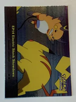 2000 Topps Pokemon TV #EP14 Electric Shock Showdown Silver Foil (C) - Image 1