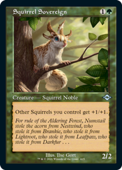 4x Squirrel Sovereign -- Retro Frame - Foil NM-Mint, English Modern Horizons 2 M - Image 1