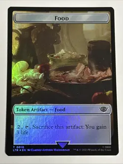 MTG Lord of the Rings Orc Army/Food Token Foil 0005/0010 NM - Image 2