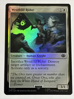 MTG Lord of the Rings Westfold Rider Foil 0037 NM - Image 1