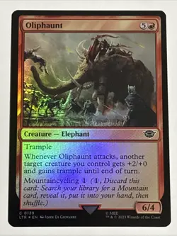 MTG Lord of the Rings Oliphaunt Foil 0139 NM - Image 1