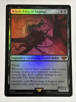 MTG Lord of the Rings Witch-king of Angmar Foil 0114 NM Mythic - Image 1