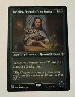 MTG - Jaheira, Friend of the Forest (Foil Etched) CL:Battle for Baldur’s Gate NM - Image 1