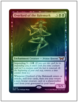 1x Overlord of the Balemurk, Foil, Duskmourn, Magic the Gathering MTG NM - Image 1