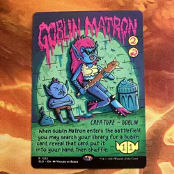 MTG Hand Drawn Goblin Matron Secret Lair: Goblin & Squabblin' Near-Mint Rare!! - Image 1