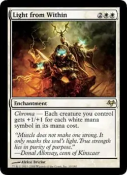 MTG Light from Within, Eventide, Heavily Played, English - Image 1
