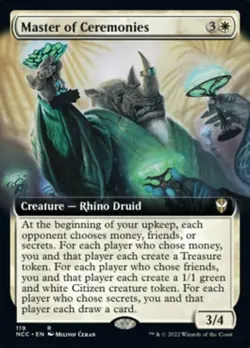 MTG Master of Ceremonies - Extended Art, NM-Mint, English Commander: Streets of - Image 1