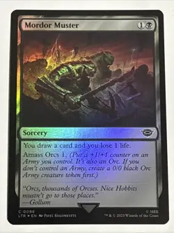 MTG Lord of the Rings Mordor Muster Foil 0096 NM - Image 1