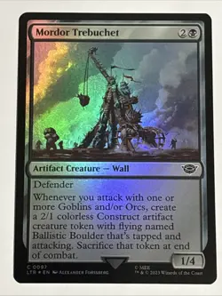 MTG Lord of the Rings Mordor Trebuchet Foil 0097 NM - Image 1