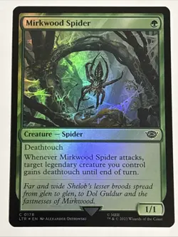 MTG Lord of the Rings Mirkwood Spider Foil 0178 NM - Image 1